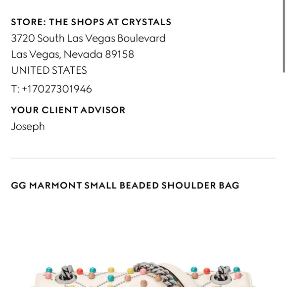 Gucci White Multicolor Studded Shoulder Bag - Picture 2 of 4